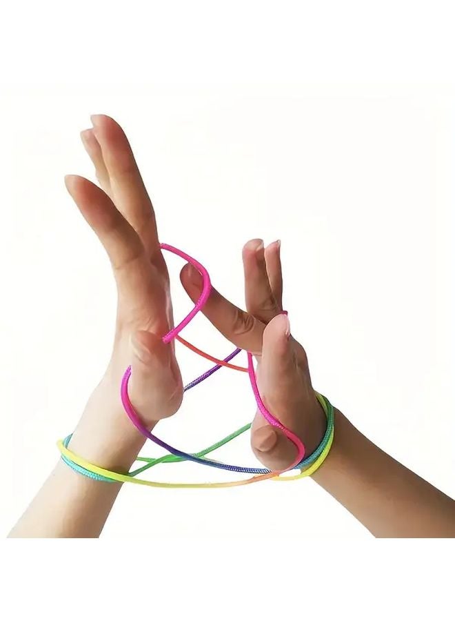 5Pcs Flexible Non Stretch Rainbow Rope For Crafts Beading Party Games - Image 1